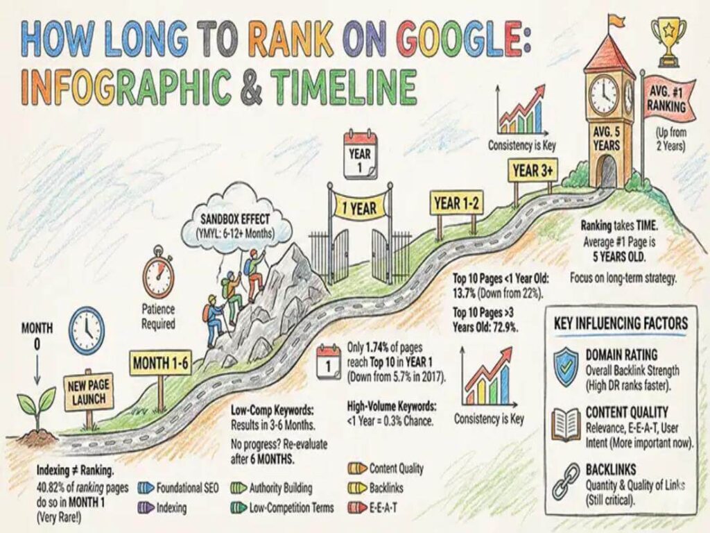 How long does it take for my page to rank on Google