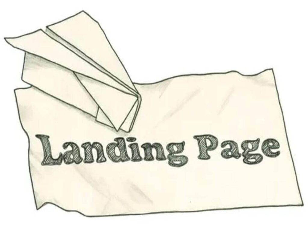 Landing page content strategy and user engagement