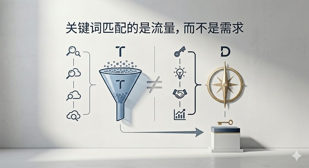 关键词匹配的是流量，而不是需求