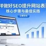 怎样做好SEO提升网站表现？