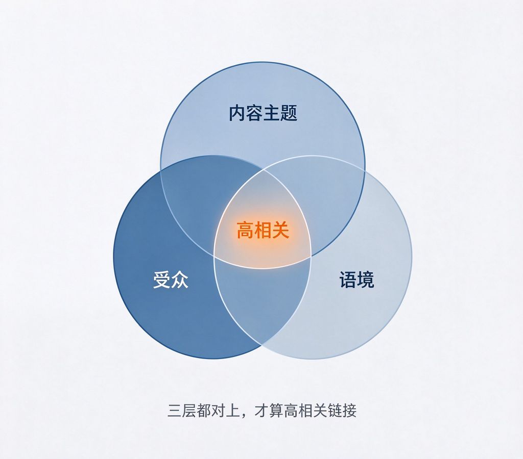 什么是外链相关性 - 三层匹配示意