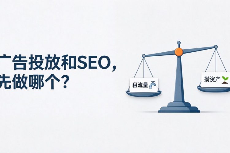 广告投放和 SEO 先做哪个 - 租流量与攒资产天平
