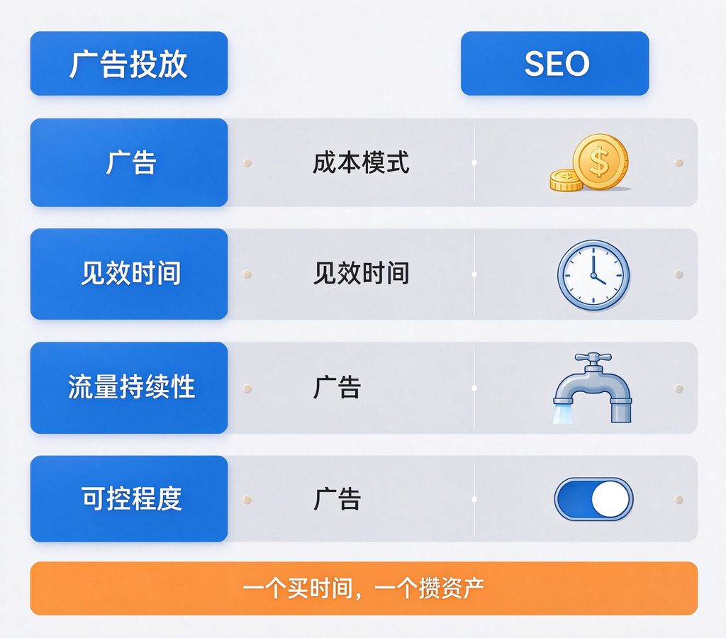 广告投放和 SEO 的区别